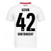 Eintracht Frankfurt Can Uzun #42 Bortedrakt 2025-26 Korte ermer